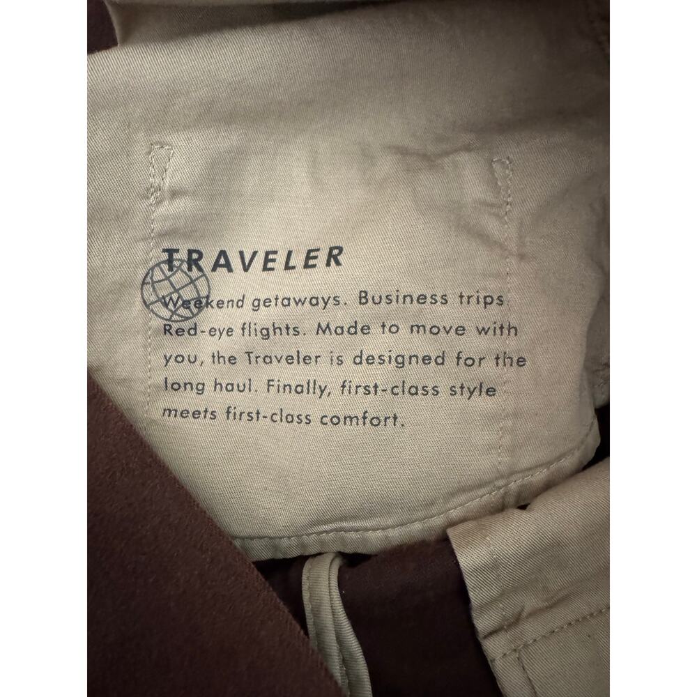 Banana Republic Men's Traveler Pleated Relaxed Moleskin Trousers Brown 36 Short - Picture 8 of 10